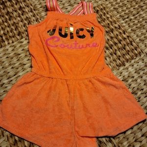 Juicy Couture Kids Terrycloth Coral Romper